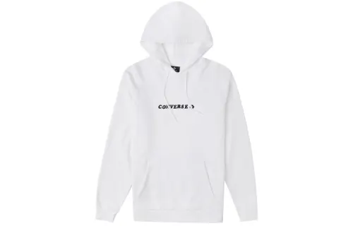 Converse Sweatshirts Unisex White Hooded Moderate Regular
