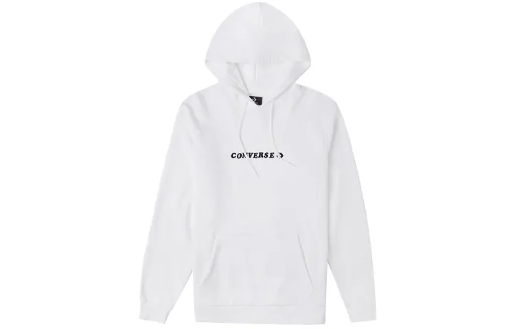 Converse Sweatshirts Unisex White Hooded Moderate Regular