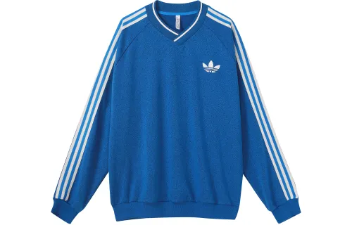 Adidas Originals SS23 Adicolor 70s Sweatshirts Men's Blue Crew Neck Moderate Regular