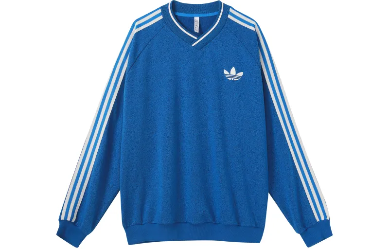 Adidas Originals SS23 Adicolor 70s Sweatshirts Men's Blue Crew Neck Moderate Regular