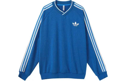 Adidas Originals SS23 Adicolor 70s Retro Sweatshirts Men's Blue Crew Neck Moderate Regular