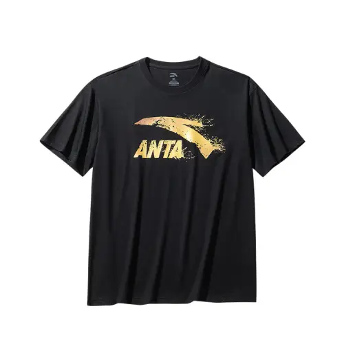 Anta Life Collection T Shirt Unisex Basic Black