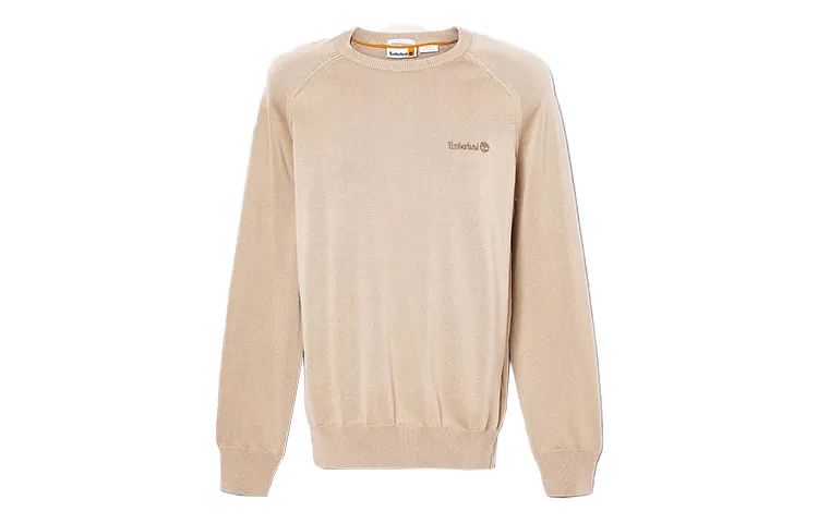 Timberland Sweatshirts Men's Beige Crew Neck Moderate Regular