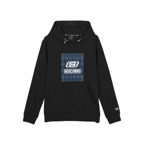 Skechers Sweatshirts Men's Carbon Black Hooded Moderate Regular