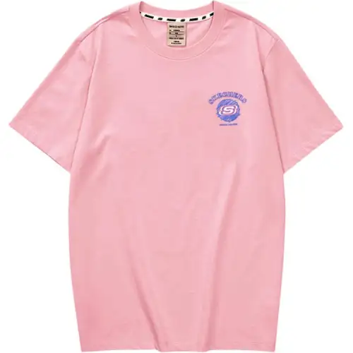 Skechers Colorful T Shirt Unisex Baily Pink