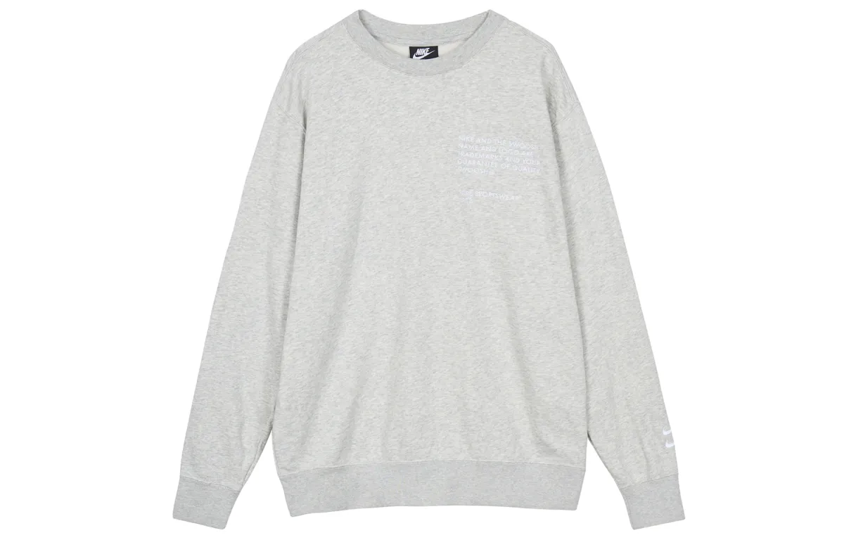 Nike Sportswear Sweatshirt Unisex Heather Gray White