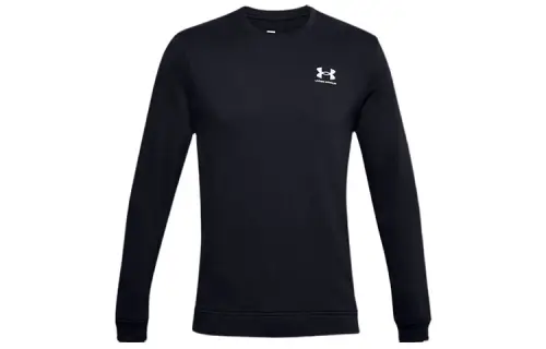 Under Armour Sportstyle Sweatshirts Men's Black Crew Neck Moderate Regular