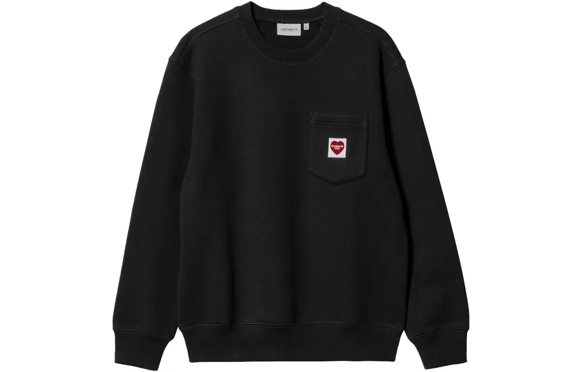 Carhartt WIP Carhartt WIP SS23 Sweatshirts Men's Black Crew Neck Moderate Regular