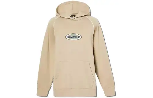 Timberland Sweatshirts Men's Light Khaki Hooded Moderate Regular