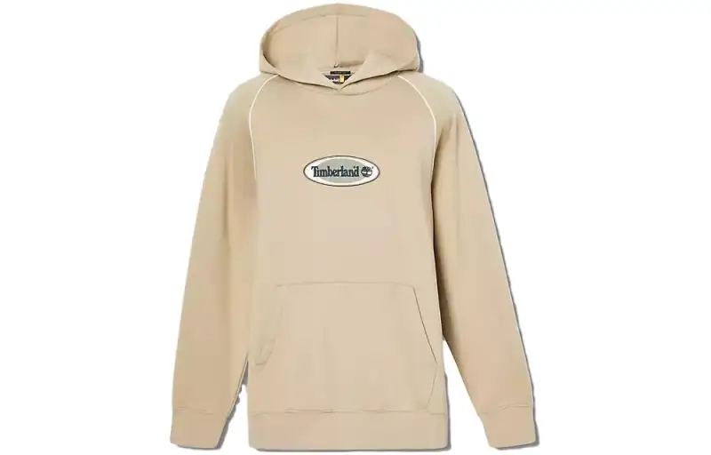 Timberland Sweatshirts Men's Light Khaki Hooded Moderate Regular
