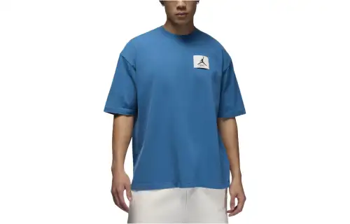 Jordan Drop Shoulder Sleeve T-Shirt Men's Blue
