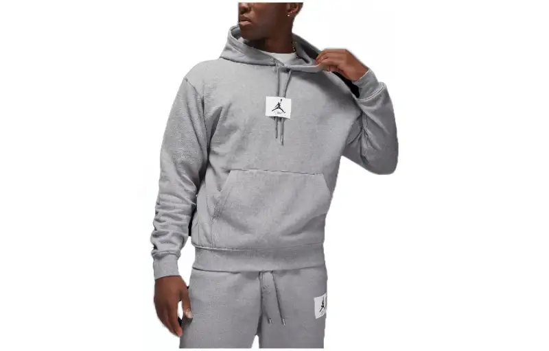 Jordan Sweatshirts Men's Gray Hooded Moderate Regular