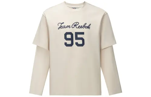 Reebok T Shirts Unisex Apricot Crew Neck Moderate
