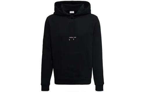 SAINT LAURENT Logo Printed Drawstring Hoodie