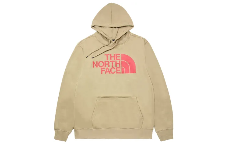 THE NORTH FACE Sweatshirts Men's Khaki Hooded Moderate Straight Fit