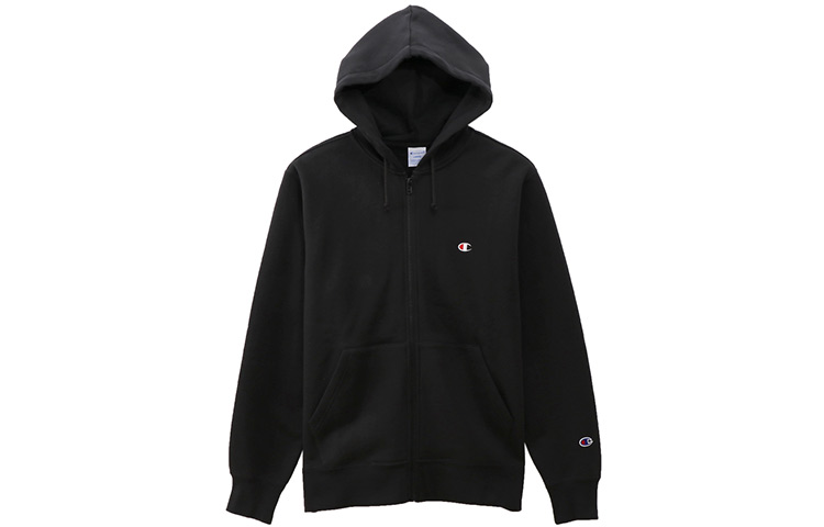 Champion FW21 Champion Classic Small C Fleece Lined Sweatshirt Japan Version Unisex Black