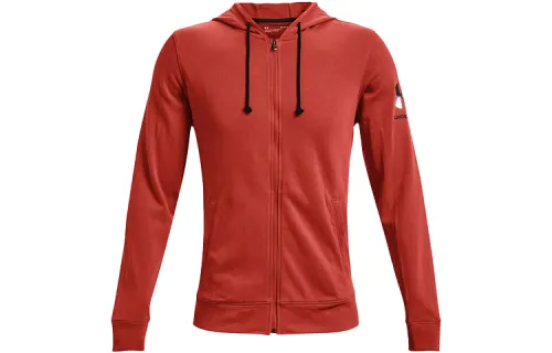 Under Armour Rival Sweatshirts Men's Shiny Red Hooded Moderate