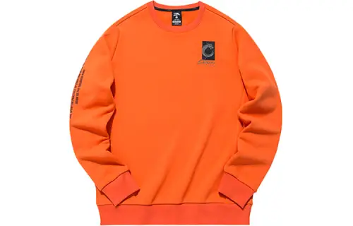 ANTA Variety Training Collection Sweatshirts Men's Flash Orange Crew Neck Moderate Regular