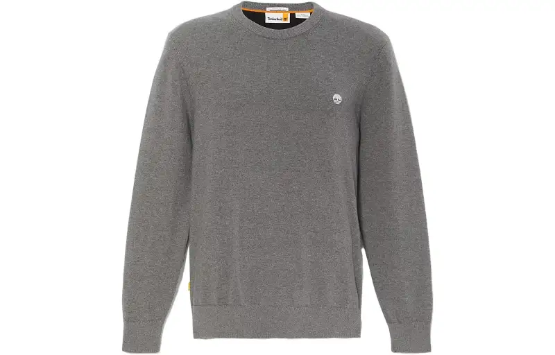 Timberland Sweatshirts Men's Dark Gray Crew Neck Moderate Regular