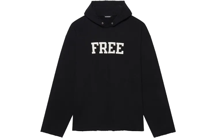 Balenciaga Free Embroidered No Rib Hoodie