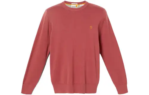 Timberland Sweatshirts Men's Red Crew Neck Moderate Regular