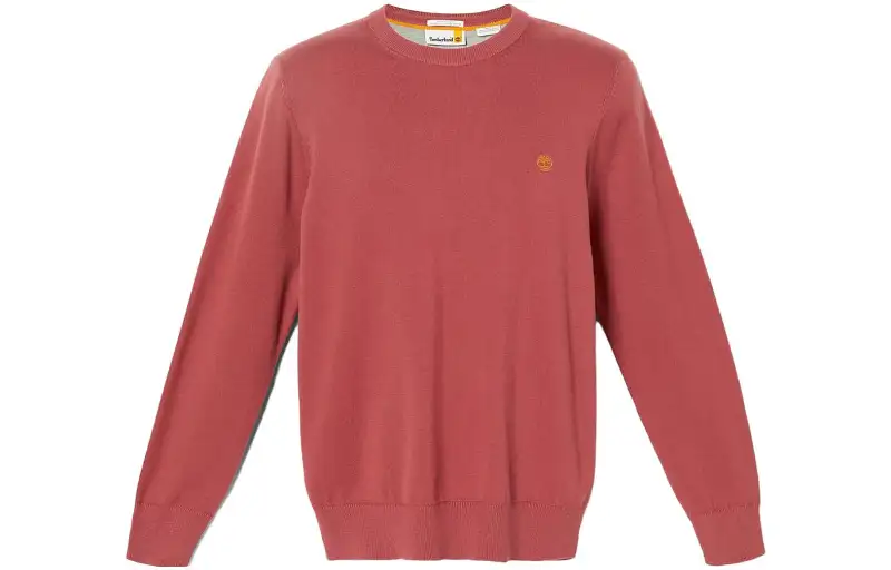 Timberland Sweatshirts Men's Red Crew Neck Moderate Regular