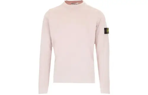 STONE ISLAND Sweatshirts Men's Pink Crew Neck Moderate Regular