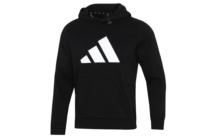 Adidas Sweatshirts Men's Black Hooded Moderate Regular