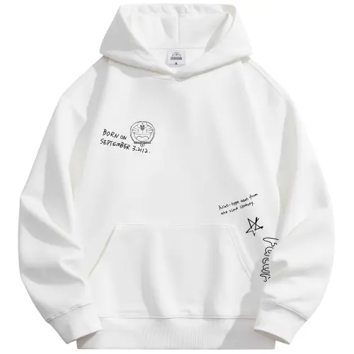 Doraemon Sweatshirts Unisex Hooded Moderate Regular
