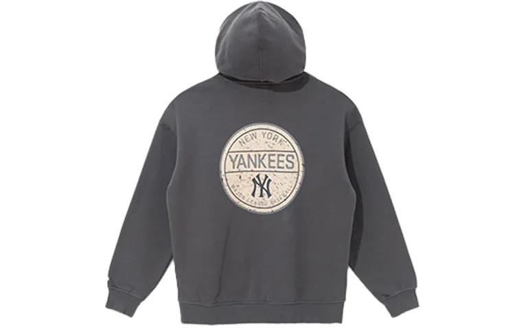 New Era MLB New York Yankees, Back Print Fleece Lined Pullover American Vintage Hooded Sweatshirt Jacket Unisex