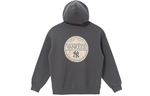 New Era MLB New York Yankees, Back Print Fleece Lined Pullover American Vintage Hooded Sweatshirt Jacket Unisex