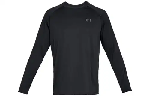 Under Armour T Shirts Men's Black Crew Neck Moderate