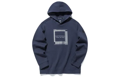 ANTA Variety Training Collection Sweatshirts Men's Midnight Blue Hooded Moderate Regular