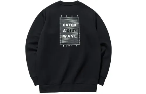 ANTA Basketball Collection Sweatshirts Men's Black Crew Neck Moderate Regular