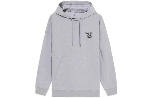 Li Ning Wade Collection Sweatshirts Unisex Gray Hooded Moderate Regular