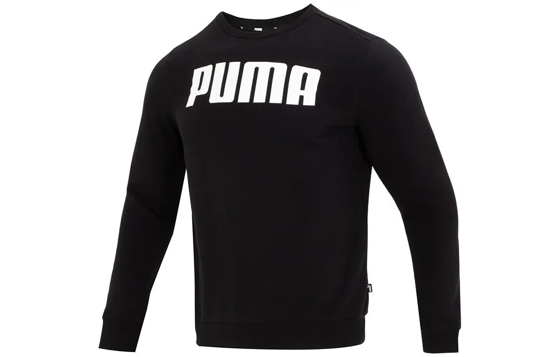 PUMA Sweatshirts Men's Black Crew Neck Moderate Other