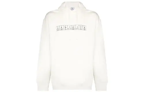 Vetements Sweatshirts Men's White Hooded Moderate Regular