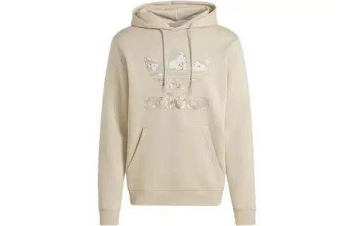 Adidas Originals Graphics Camo Infill Erkek Sweatshirts Men's Beige Hooded Moderate Regular