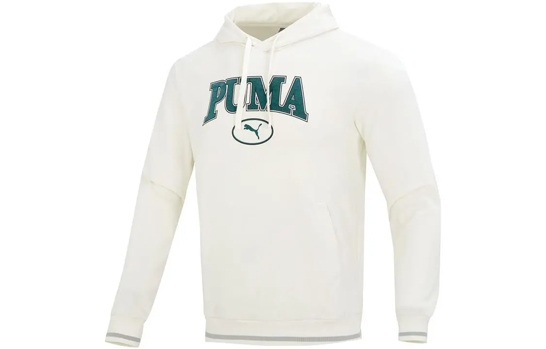 PUMA Squad Sweatshirts Men's White Hooded Moderate Other