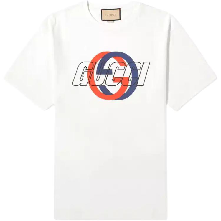 Мужская футболка Gucci 771758-XJF7C-9095 (микро-белая)