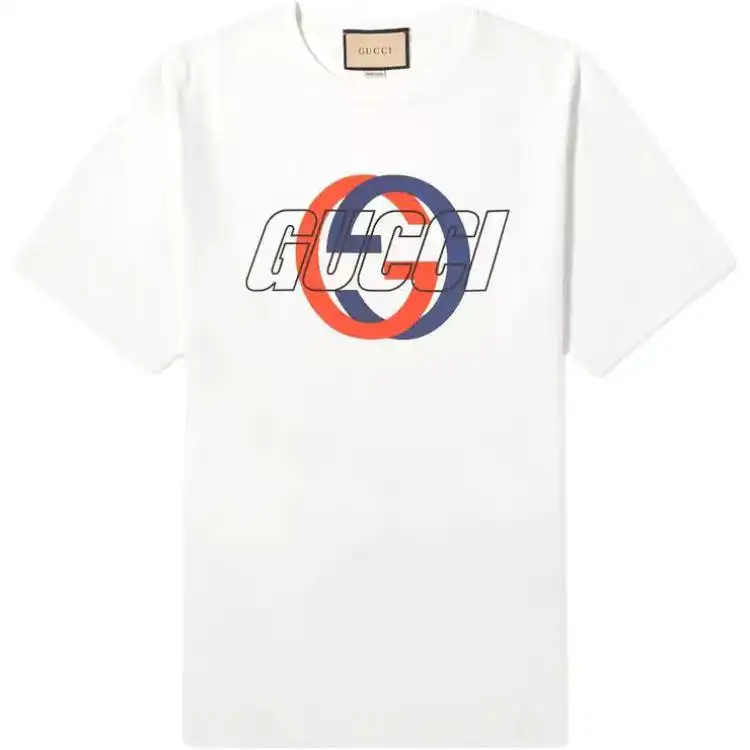 GUCCI Interlocking G Printed Cotton T-shirt