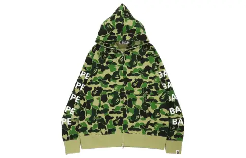 Bape Big Abc Camo Relaxed Fit Full Zip Hoodie