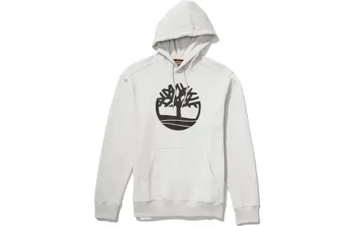 Timberland Sweatshirts Men's Vintage White Hooded Moderate Regular