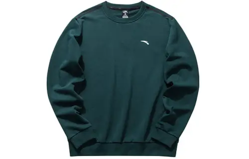 ANTA Variety Training Collection Sweatshirts Men's Green Crew Neck Moderate Regular