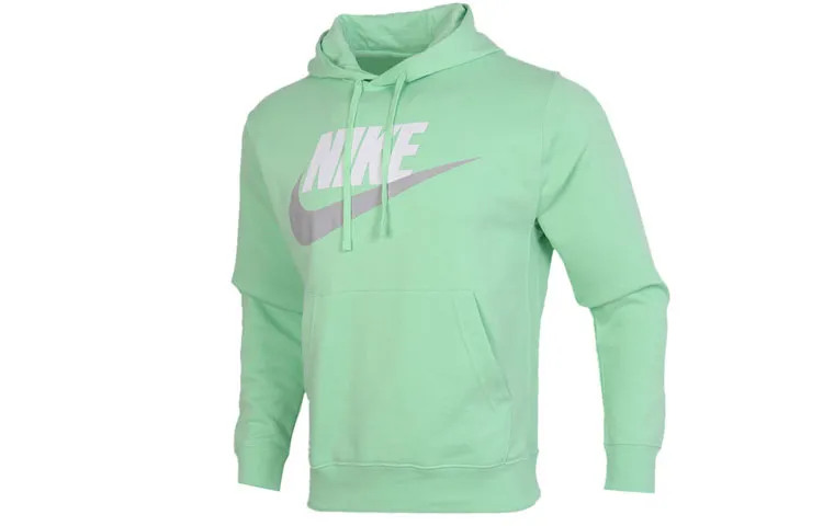 Nike Sweatshirts Men's Green Hooded Moderate Regular