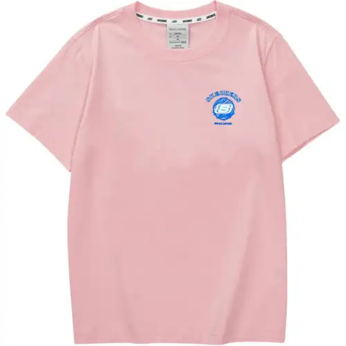 Skechers Colorful T Shirt Unisex Quartz Pink