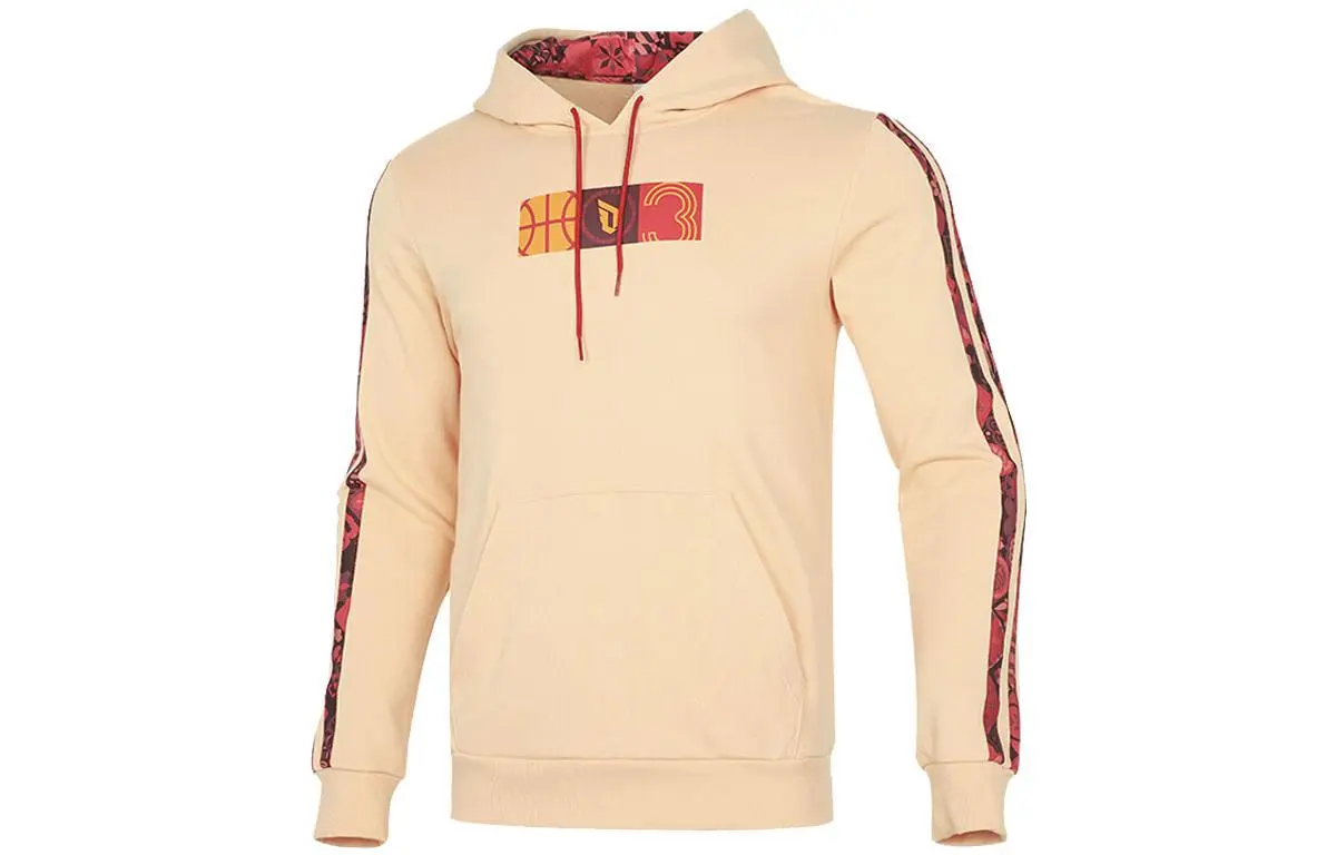 Adidas Sweatshirts Men's Amber Yellow Hooded Moderate Regular