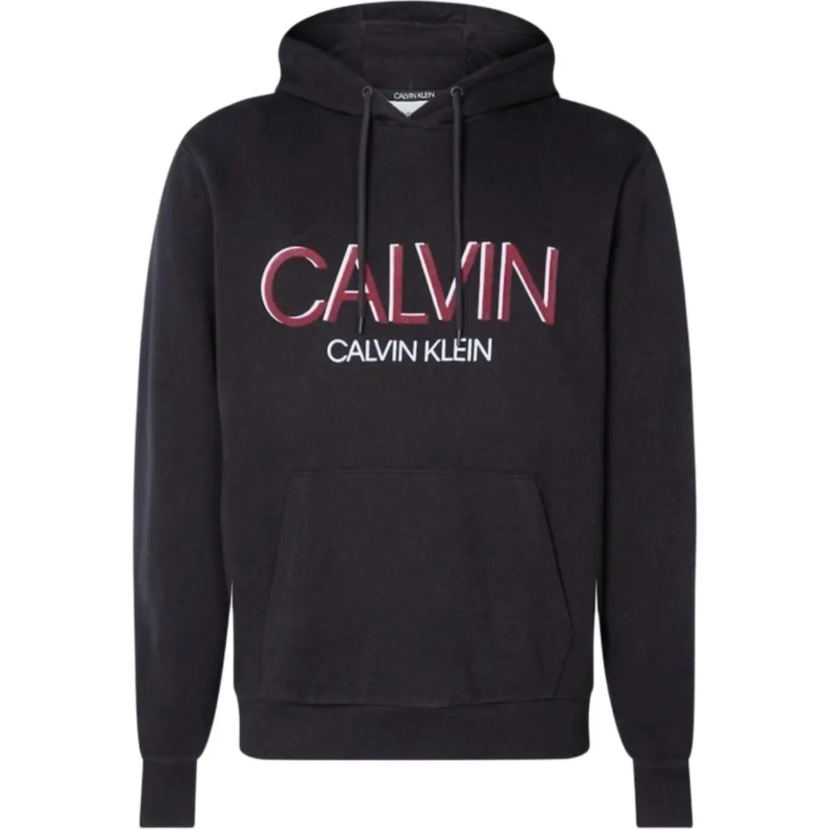 Calvin Klein Sweatshirts Men's Black Hooded Moderate Straight Fit