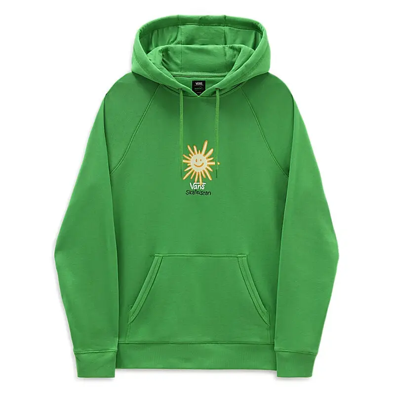 Vans Sweatshirts Men's Green Hooded Moderate Regular