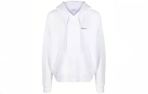 OFF WHITE Sweatshirts Men's White Hooded Moderate Other